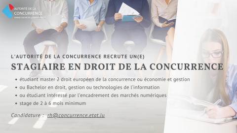 Annonce - Stagiaire droit de la concurrence