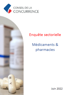 Enquête sectorielle médicaments et pharmacies 