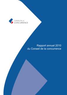 publication_CdlC_SCIE,Rapport annuel 2010 du Conseil de la concurrence, publication_CdlC_SCIE, Rapport annuel 2010 du Conseil de la concurrence