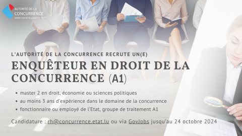 Annonce enquêteur Concurrence A1