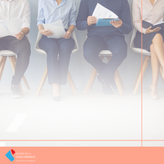 Candidats lors d'un recrutement