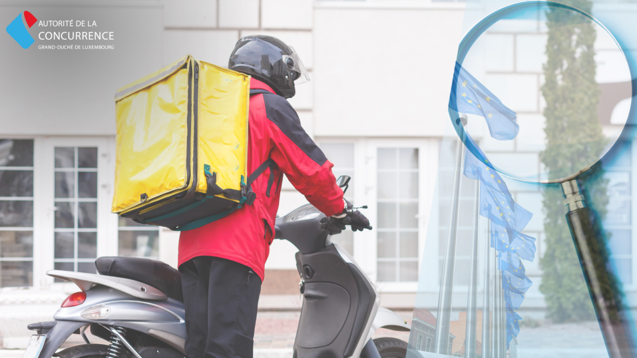 Livreur de repas en scooter