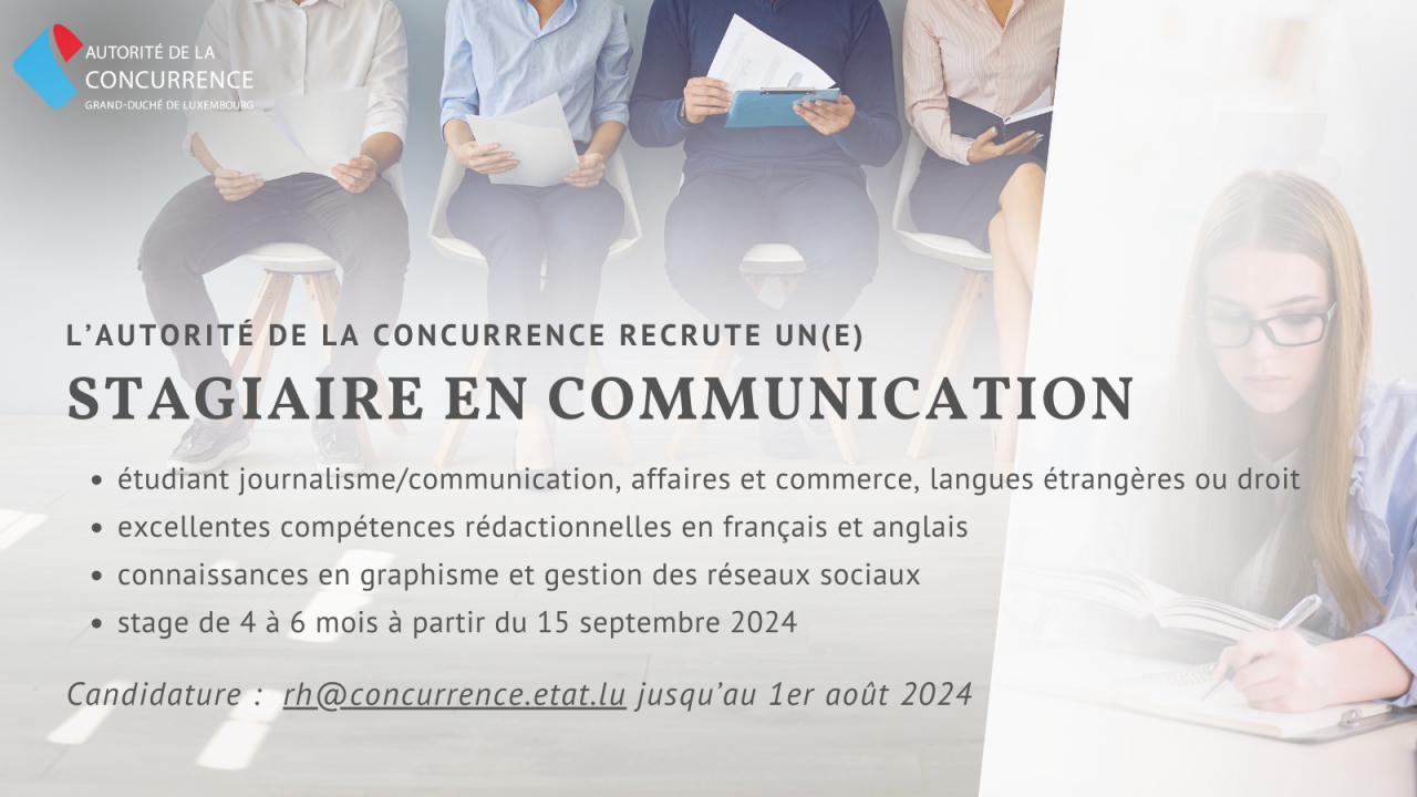 Annonce - stagiaire en communication